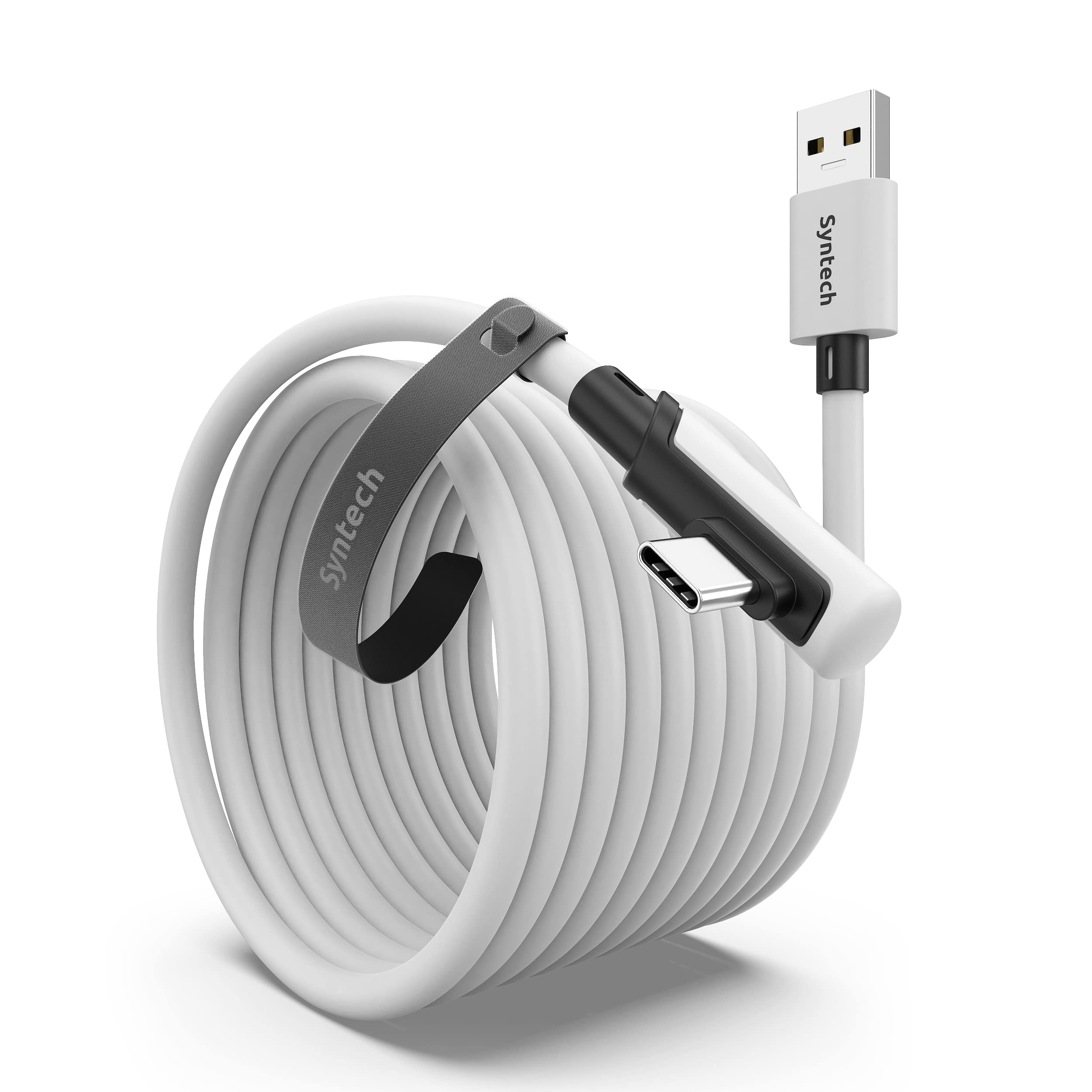 Syntech Bağlantı Kablosu 20 FT Quest2/Quest Pro/Pico 4 Aksesuarları ve PC/Steam VR, Yüksek Hızlı PC Veri Transferi, VR Kulaklık ve Oyun Bilgisayarı için USB C Kablosu