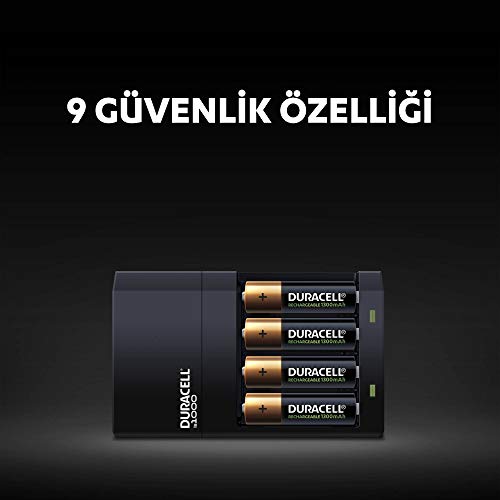 Duracell Cef 14 Şarj Aleti + 2'şer Adet Aa Ve Aaa Pil (4 Saat Şarj Cihazı, 1 Adet) + Durace