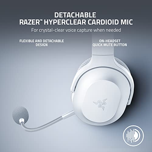 Razer Barracuda X - Kablosuz Çoklu Platform Oyun ve Mobil Kulaklık (SmartSwitch Çift Kablosuz, Ergonomik Tasarım, TriForce 40mm, Kardioid Mikrofon, 50 saat Pil USB-C) Mercury