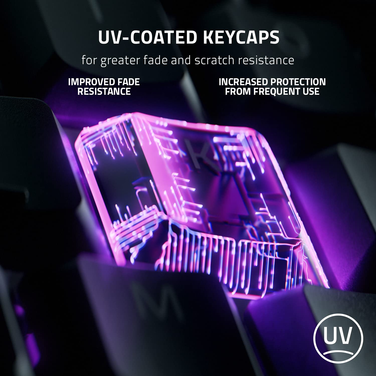 Razer Ornata V3 - Düşük Profilli Oyun Klavyesi (Hibrit Mecha-Membran Anahtar, UV Kaplamalı Tuş Başlıkları, Manyetik Yumuşak Dokunuşlu Bilek Dayanağı, RGB Chroma) ABD Düzeni | Siyah