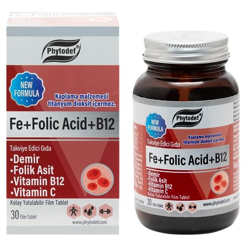 Phytodef Demir + Folik Asit + Vitamin B12 + Vitamin C - 30 Tablet