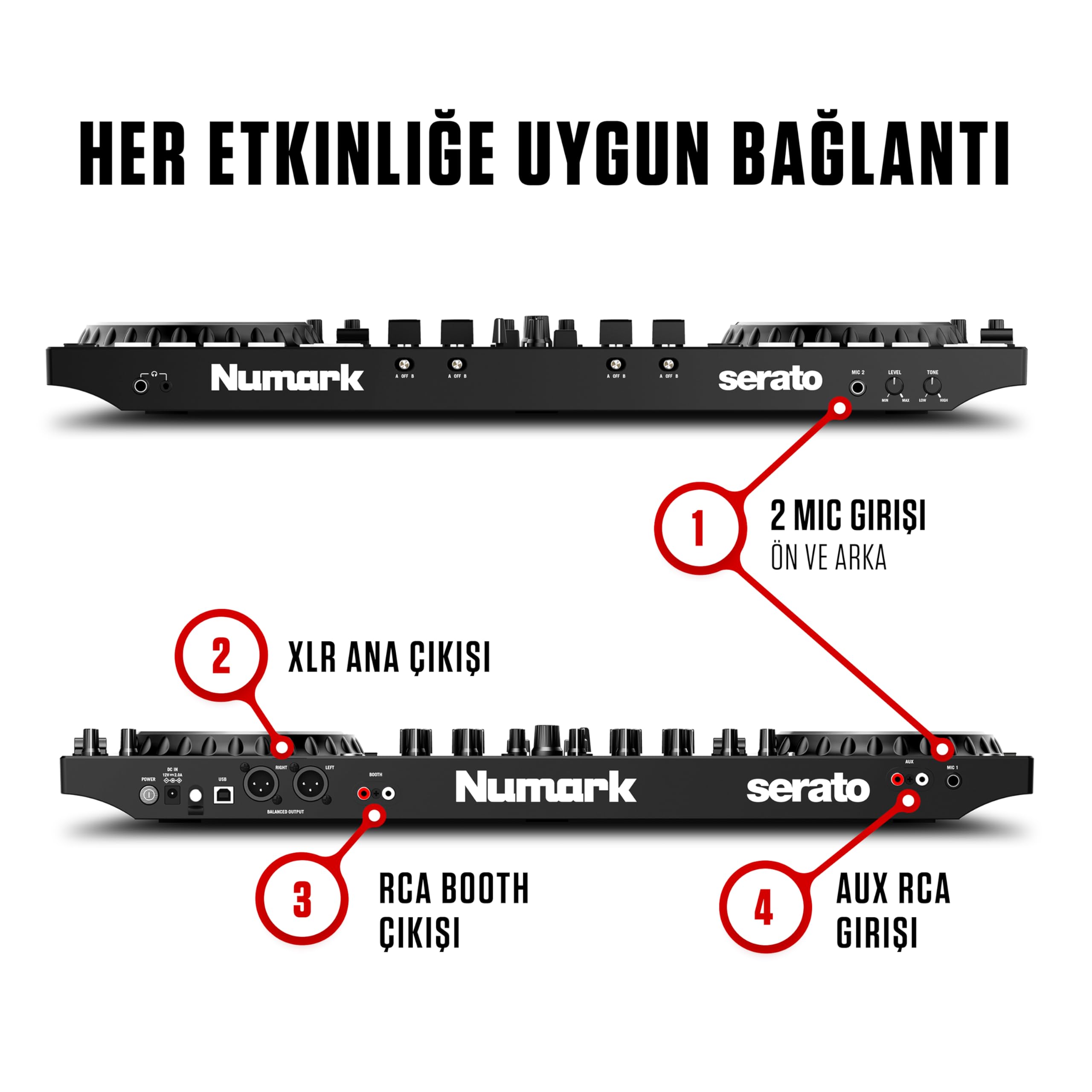 Numark NS4FX - 4 kanallı DJ Kontrolörü