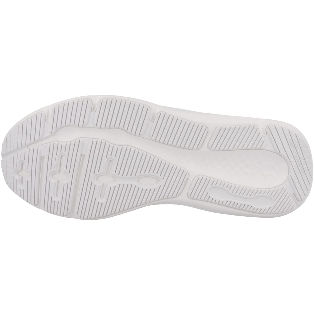 Under Armour UA Charged Pursuit 3 Erkek Koşu Ayakkabısı, White / White / Metallic Silver, 44.5 EU