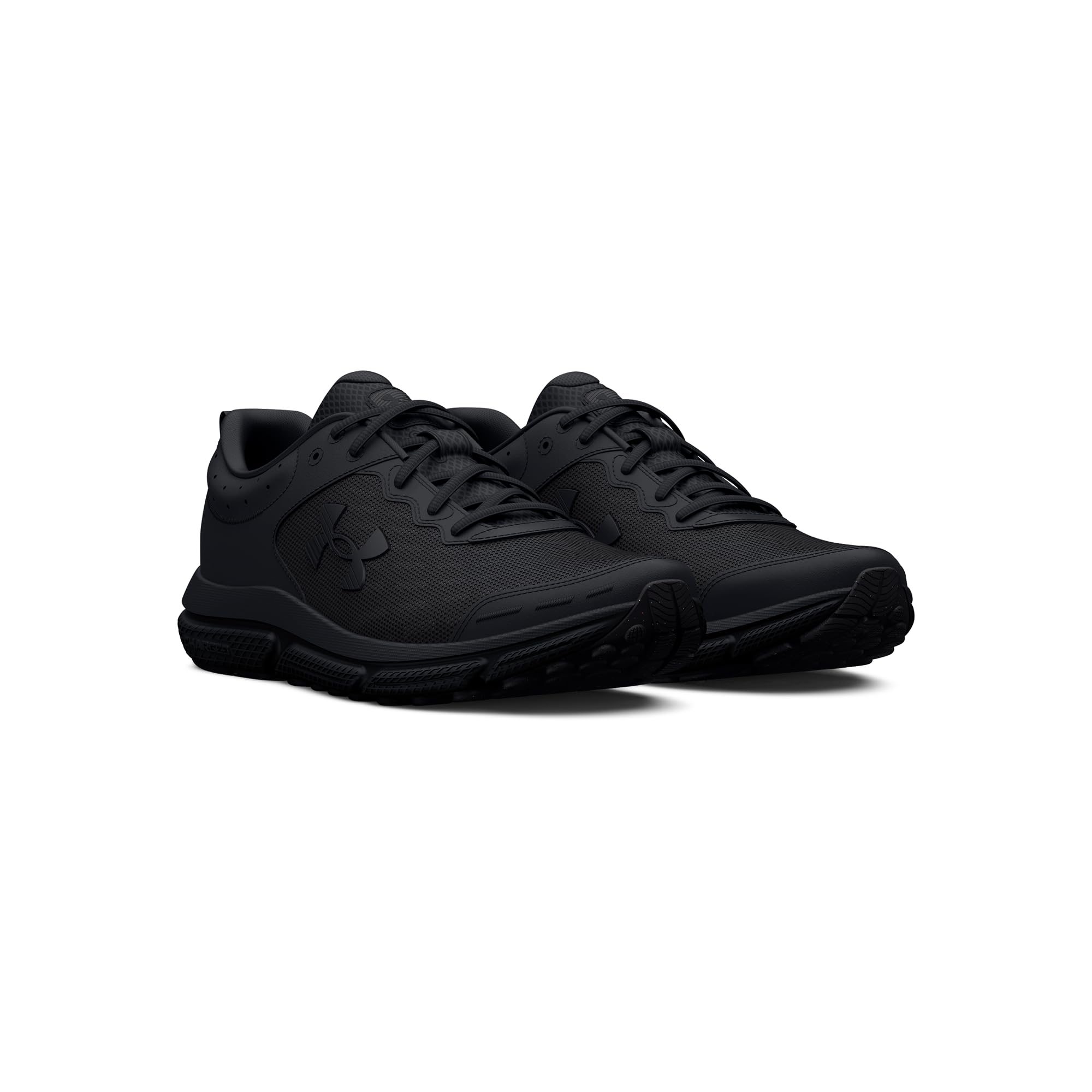 Under Armour UA Charged Assert 10 Erkek Koşu Ayakkabısı, Black / Black / Black, 43 EU