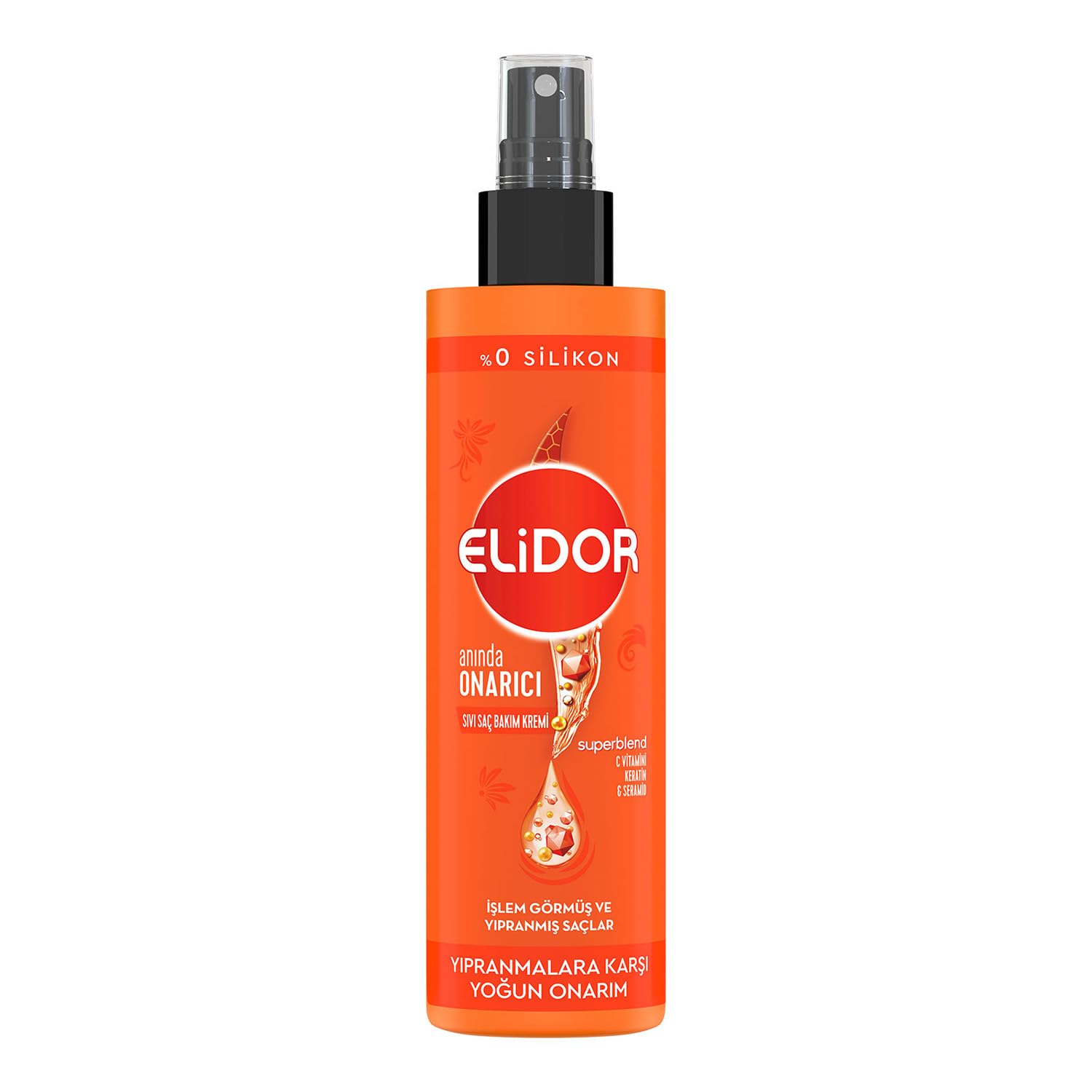 Elidor Superblend Sıvı Saç Bakım Kremi Anında Onarıcı Kırılma Karşıtı Yoğun Besleyici Bakım (200 ml)