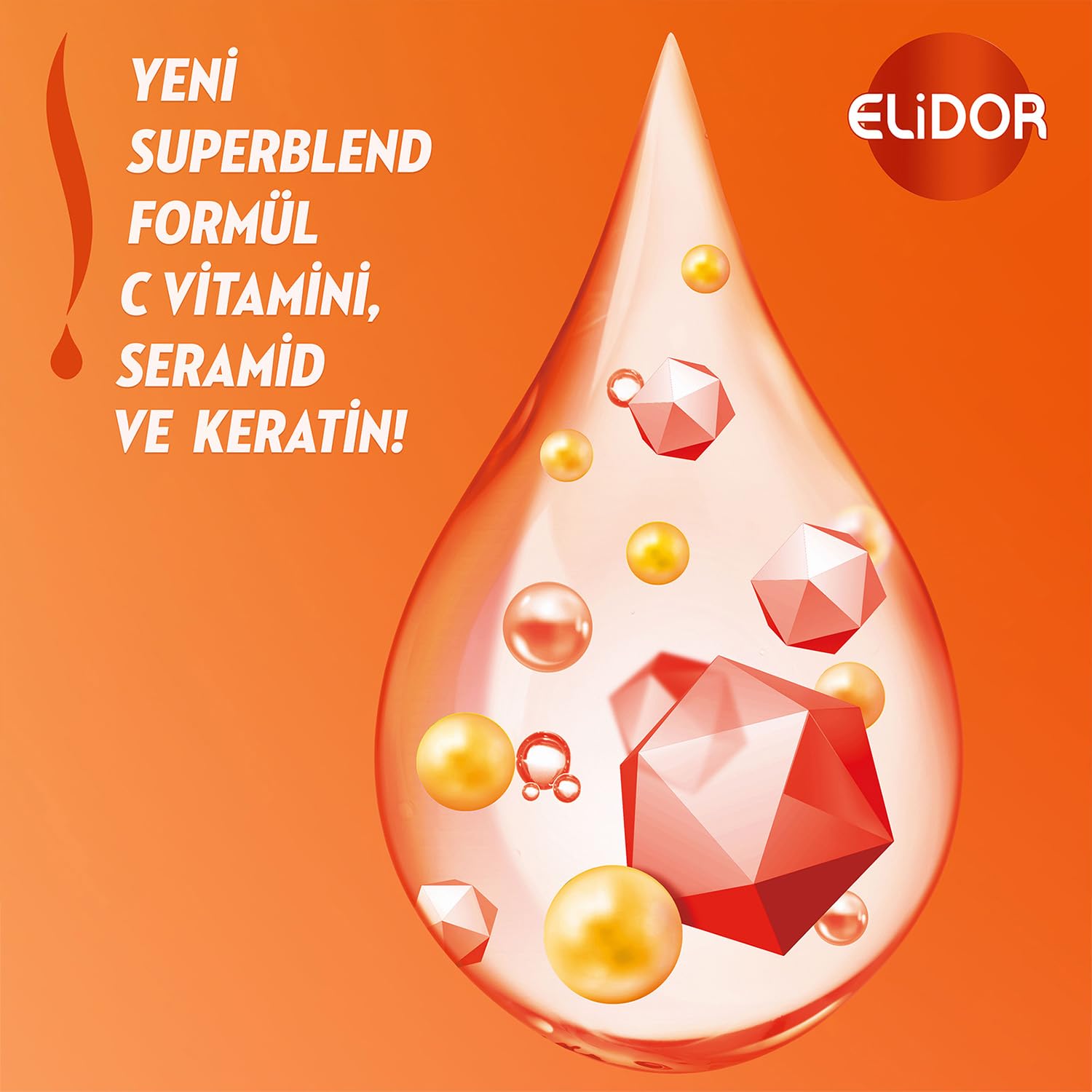 Elidor Superblend Sıvı Saç Bakım Kremi Anında Onarıcı Kırılma Karşıtı Yoğun Besleyici Bakım (200 ml)