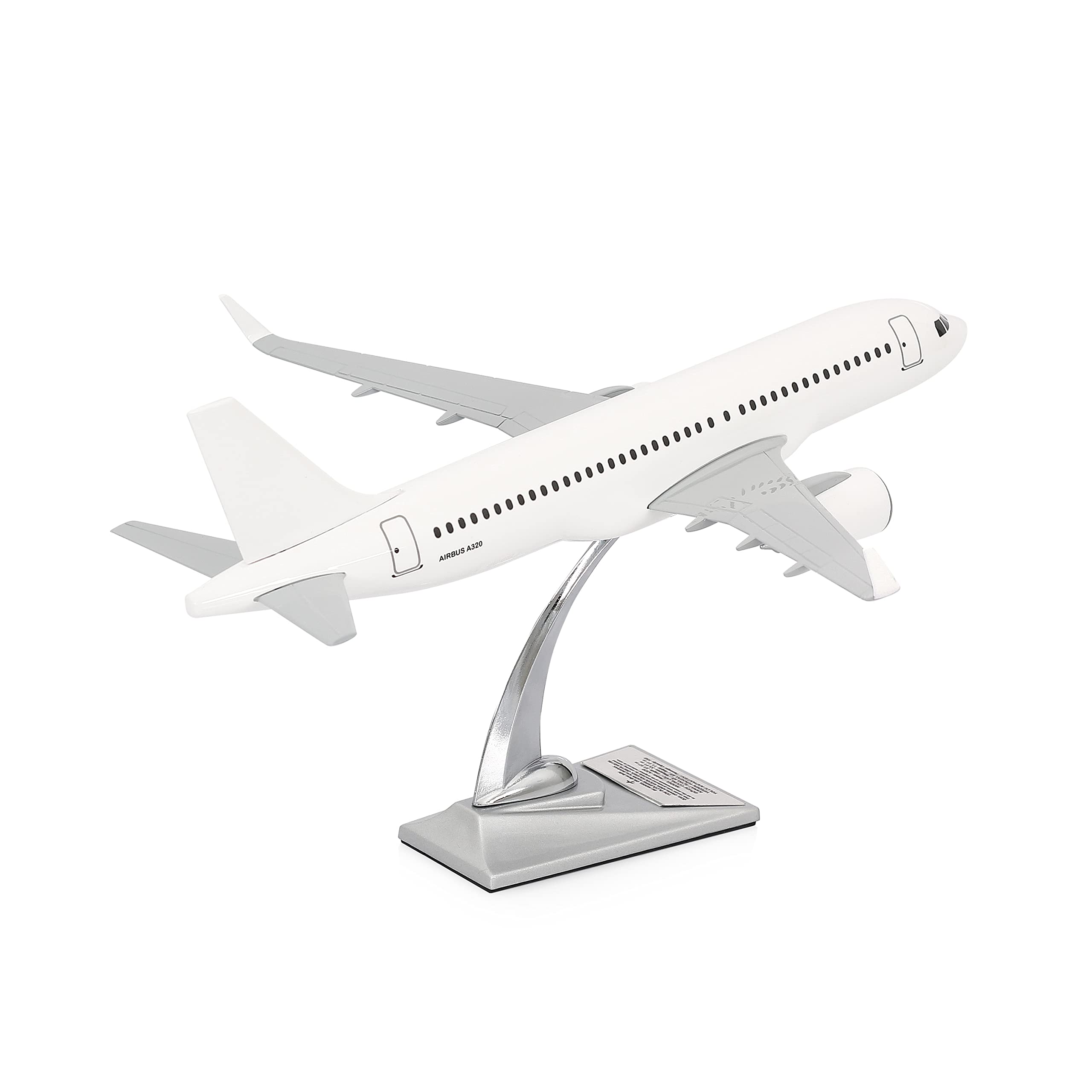 Zek Upp Zekupp Airbus A320 Model Uçak, 1/100 Beyaz Elit Maket Uçak (ZU-UCK0108)