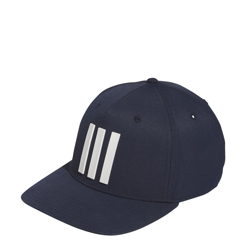 adidas Golf Standard Three Stripes Tour Hat, Collegiate Navy, OSFM