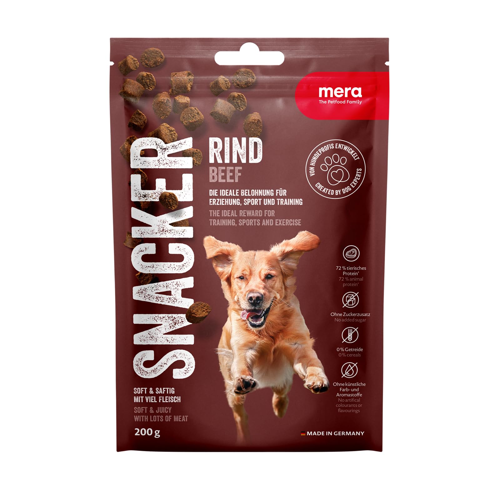 MERA Snacker Sığır Etli Yumuşak Köpek Ödül Maması 200 Gram