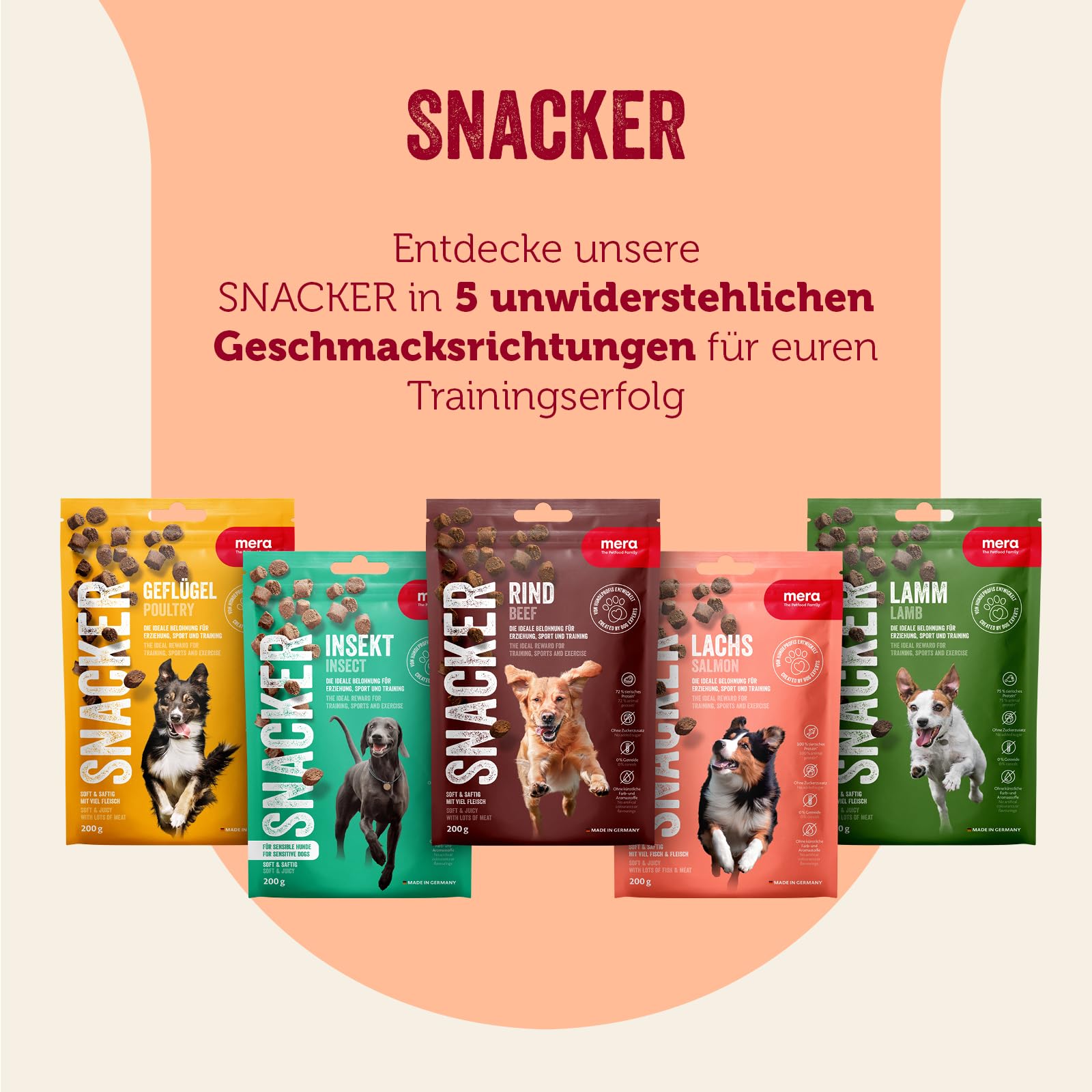 MERA Snacker Sığır Etli Yumuşak Köpek Ödül Maması 200 Gram