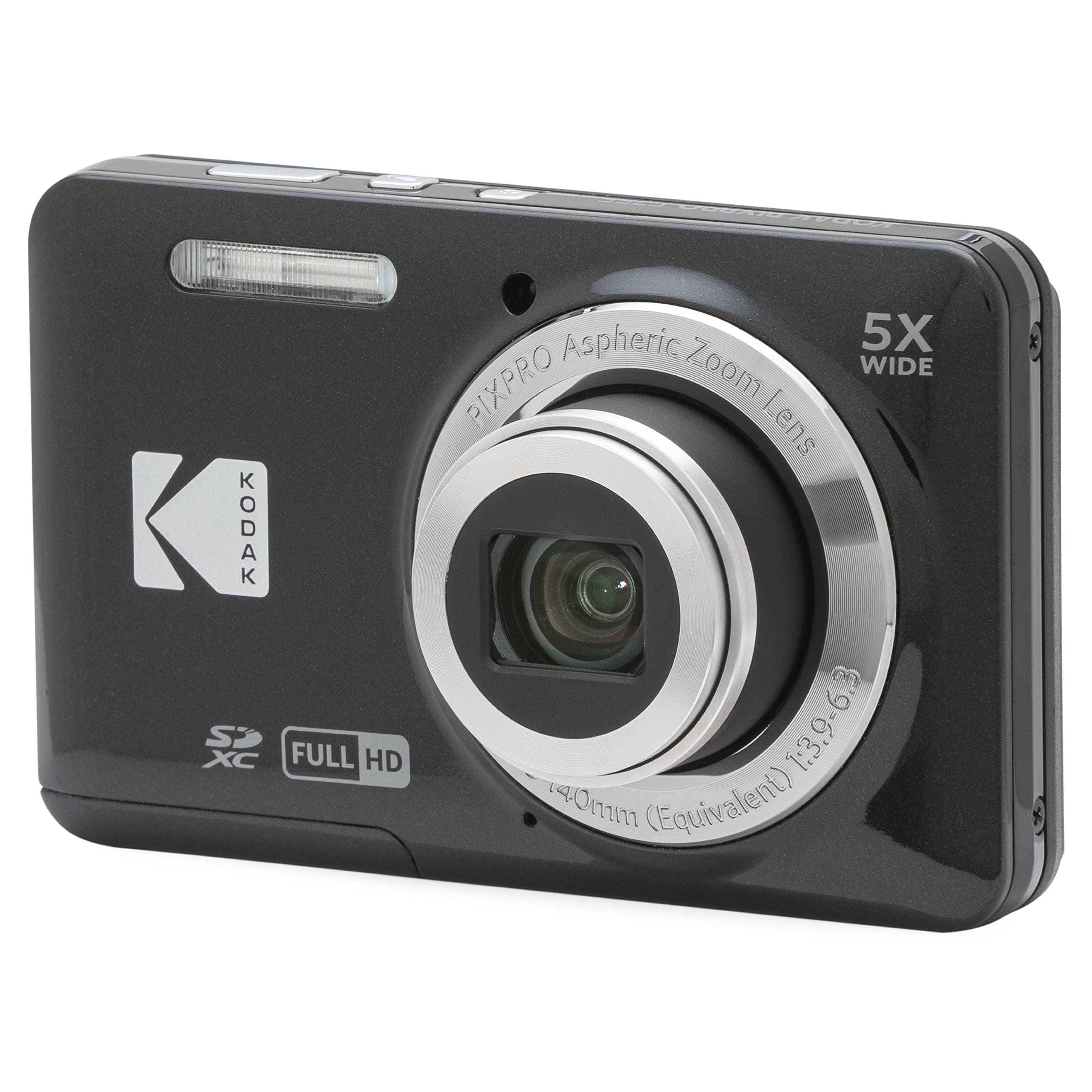 Kodak Friendly Zoom FZ55 Dijital Fotoğraf Makinesi -16MP, 5x Optik Yakınlaştırma, 2.7 inç LCD Ekran (Siyah)