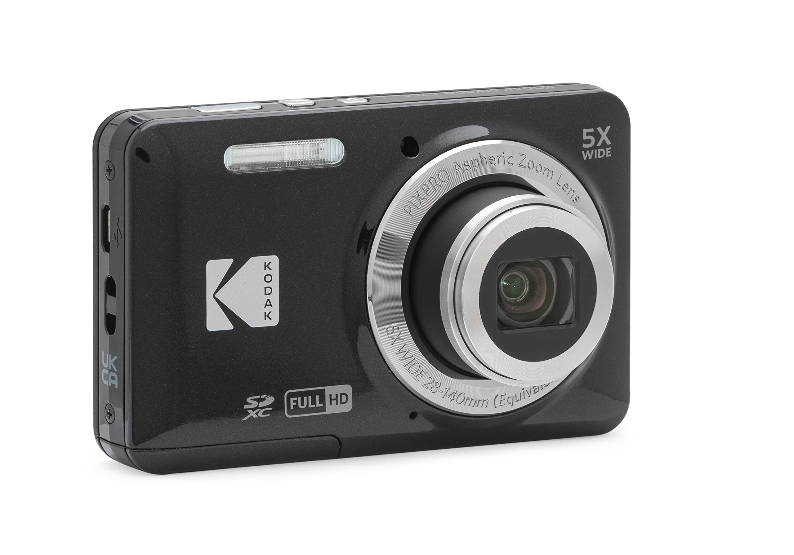 Kodak Friendly Zoom FZ55 Dijital Fotoğraf Makinesi -16MP, 5x Optik Yakınlaştırma, 2.7 inç LCD Ekran (Siyah)