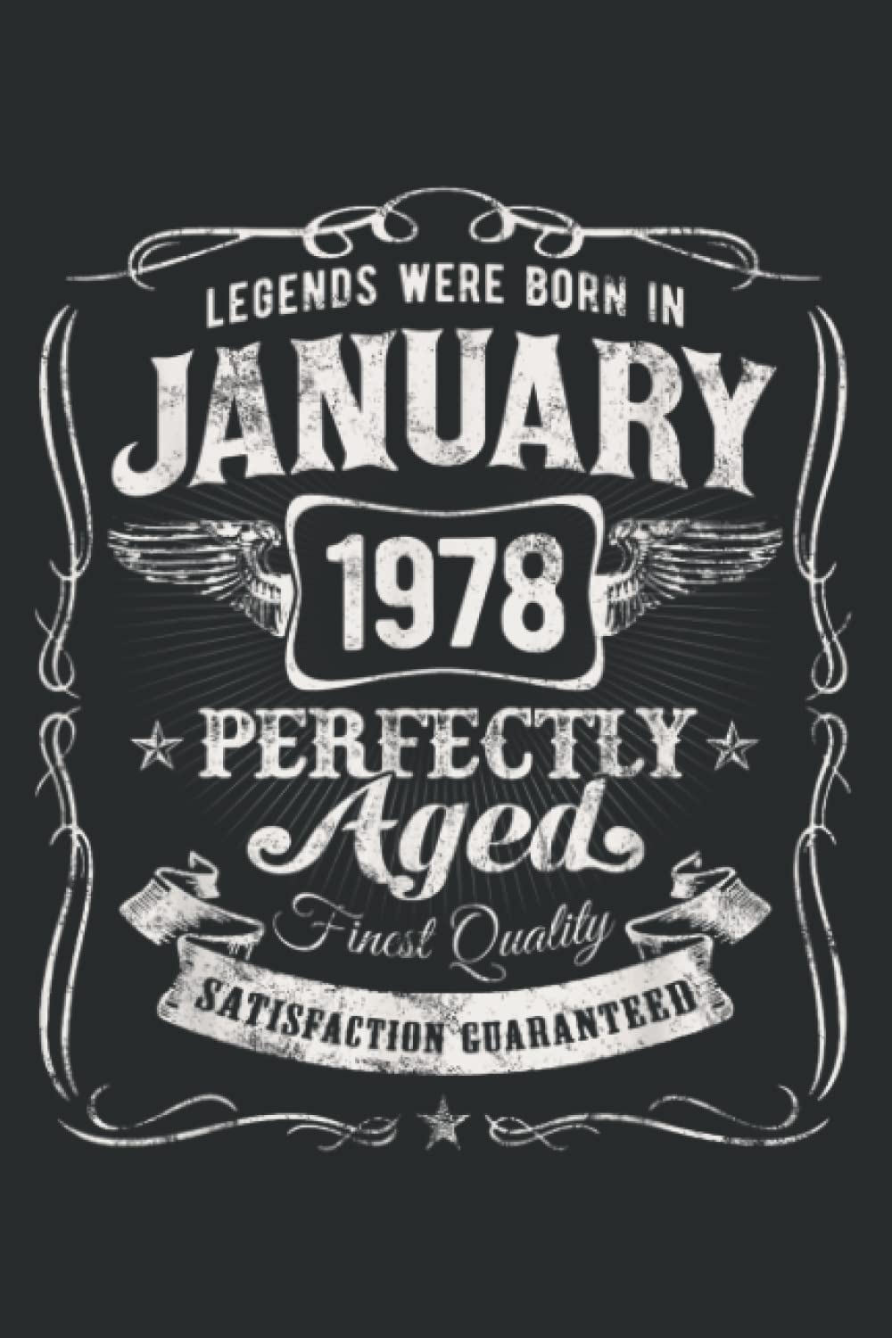 Legends Were Born in January 1978 Classic 44Th Birthday: Lined Journal & Diary for Writing & Notes f