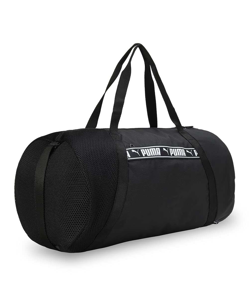 Puma AT ESS Barrel Bag Kadın Spor Çantası, PUMA Black, Tek Beden