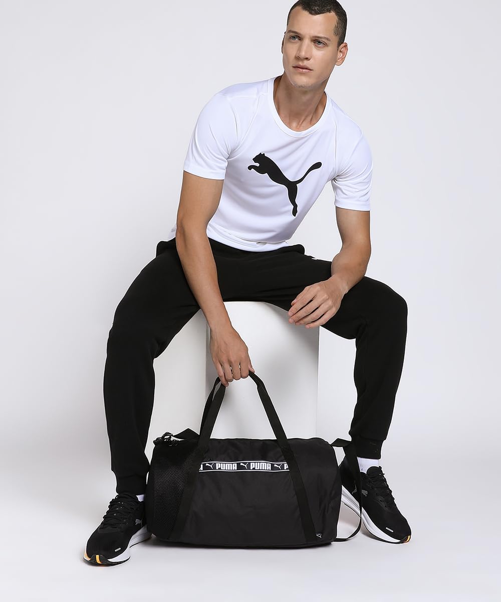 Puma AT ESS Barrel Bag Kadın Spor Çantası, PUMA Black, Tek Beden