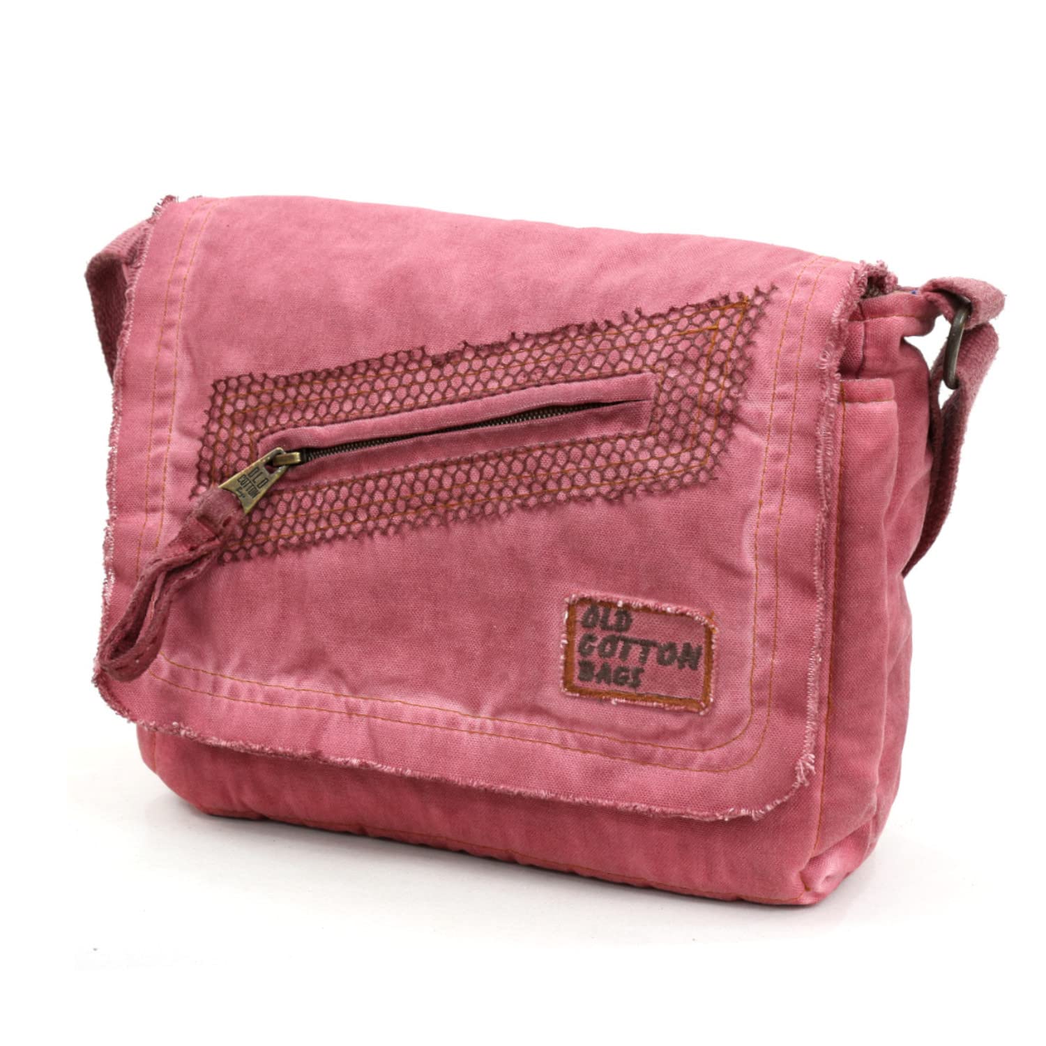 Old Cotton Cargo 7136 Robbie S Bag Tablet - Askılı Omuz Çantası (Pembe)