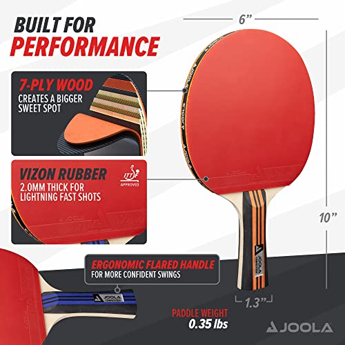 Joola Family Advanced Masa Tenisi 4 Raket + 6 Top + Kılıf Set