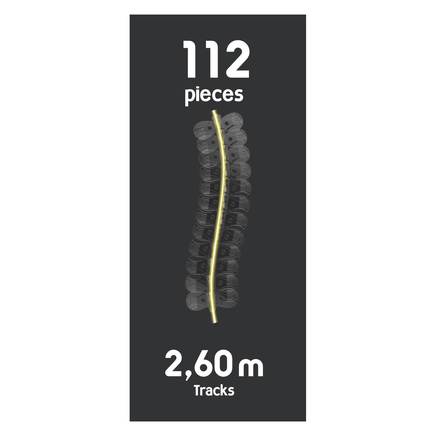 Smoby, 180917, FleXtreme Neon Oyun Seti, Yarı Saydam, Işıklı, 2.60m Uzunlukta Pist, Elektronik Tünel, Pilli, FleXtreme Neon Racetrack Set