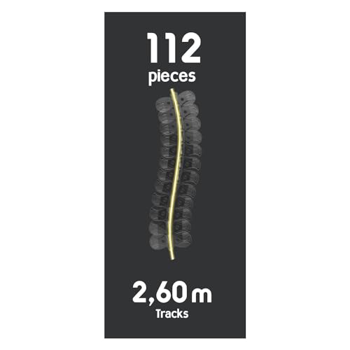 Smoby, 180917, FleXtreme Neon Oyun Seti, Yarı Saydam, Işıklı, 2.60m Uzunlukta Pist, Elektronik Tünel, Pilli, FleXtreme Neon Racetrack Set