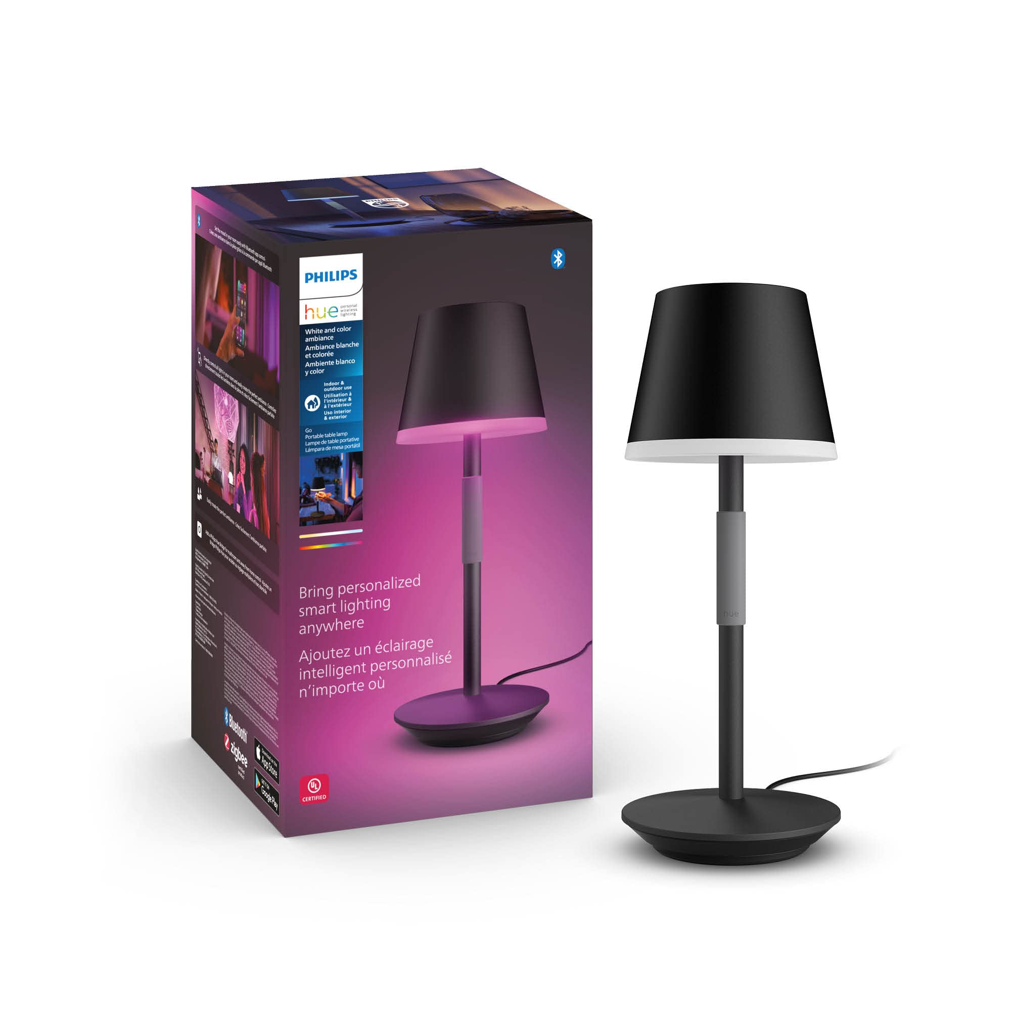 Philips Hue GO Belle Taşınabilir Masa Lambası - Siyah