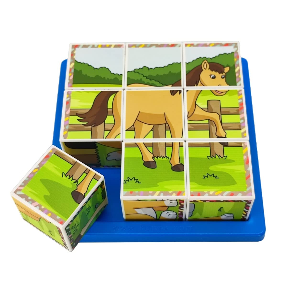 KÜPSS Çiftlik Hayvanları 3D Puzzle - 9 Küp 6 Yapboz