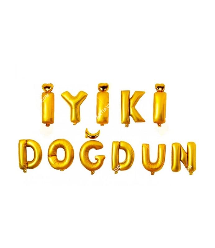 Benim Marifetlerim - iyi ki Doğdun Altın Folyo Balon
