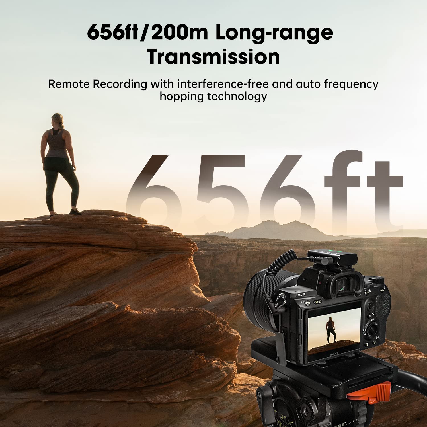 HollyView Hollyland Lark M1 kablosuz yaka mikrofonu, gürültü engelleme özellikli çift kanallı yaka mikrofonu, 199,9 m 8 saat, iPhone kamera YouTube video kaydı, canlı yayın podcast röportajı Vlog ile uyumlu