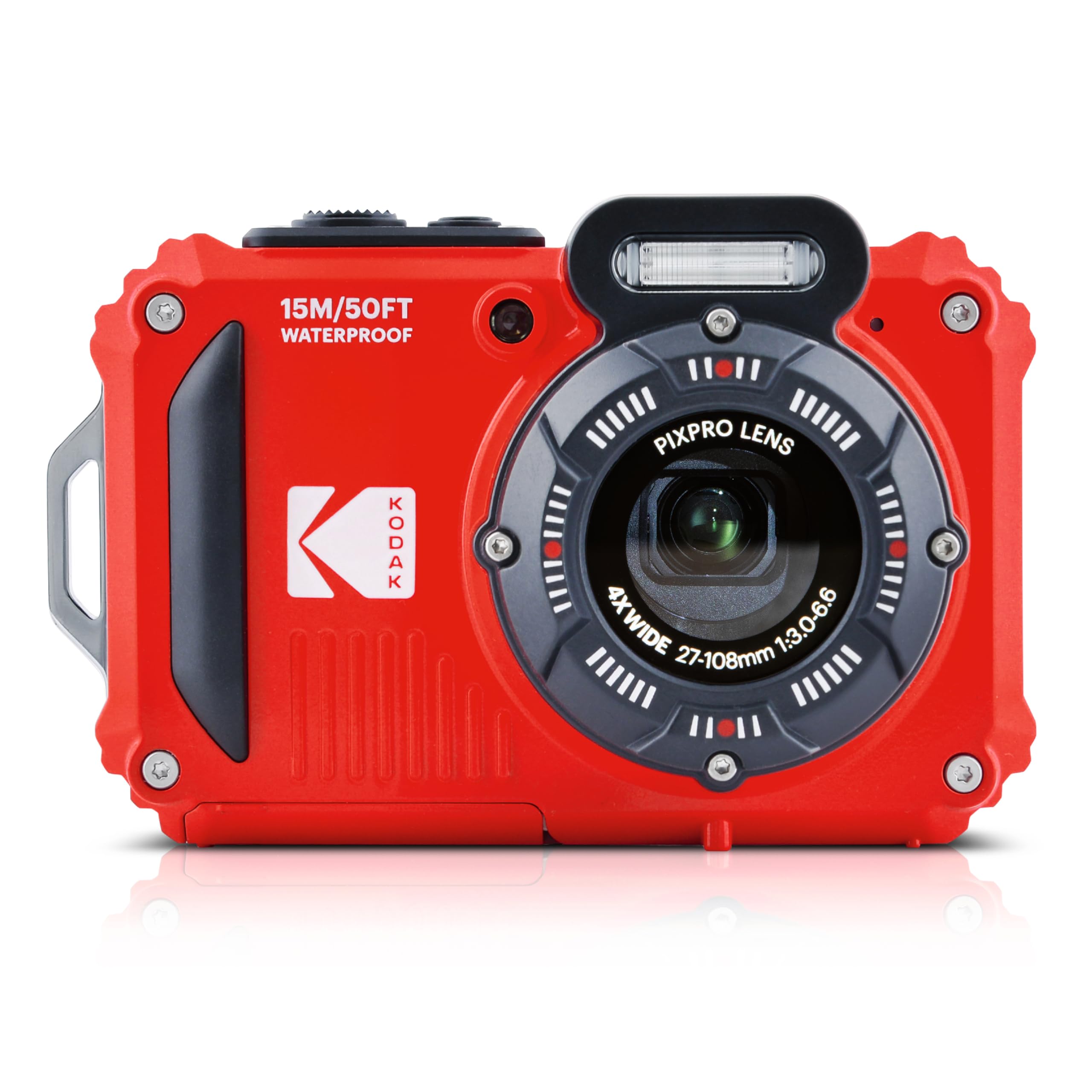KODAK PIXPRO WPZ2 15M Su Geçirmez Fotoğraf Makinesi - 16MP, 4x Optik Zoom, 1080P Full HD Video (Kırm