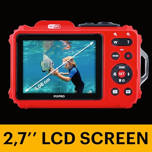 KODAK PIXPRO WPZ2 15M Su Geçirmez Fotoğraf Makinesi - 16MP, 4x Optik Zoom, 1080P Full HD Video (Kırm