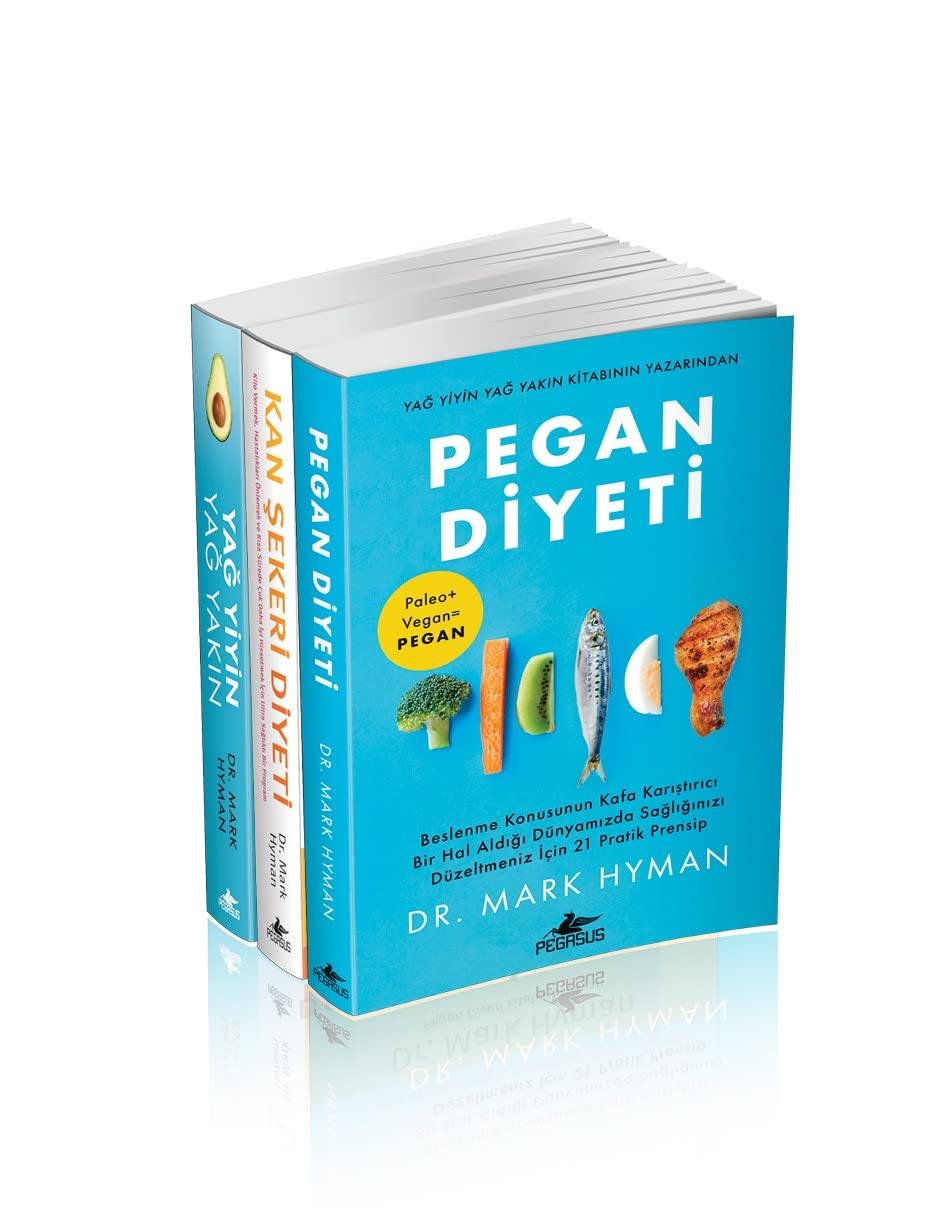 Mark Hyman Sağlıklı Beslenme ve Sağlıklı Yaşam Kitapları Koleksiyon Set 3 Kitap