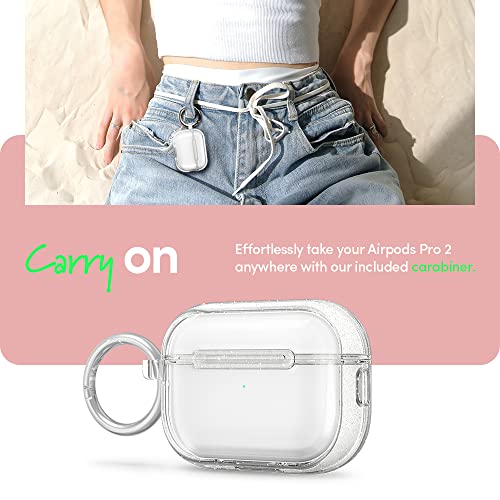 Spigen Ciel by CYRILL AirPods Pro (2.nesil) ile Uyumlu Kılıf Shine Clear Glitter - ACS05332