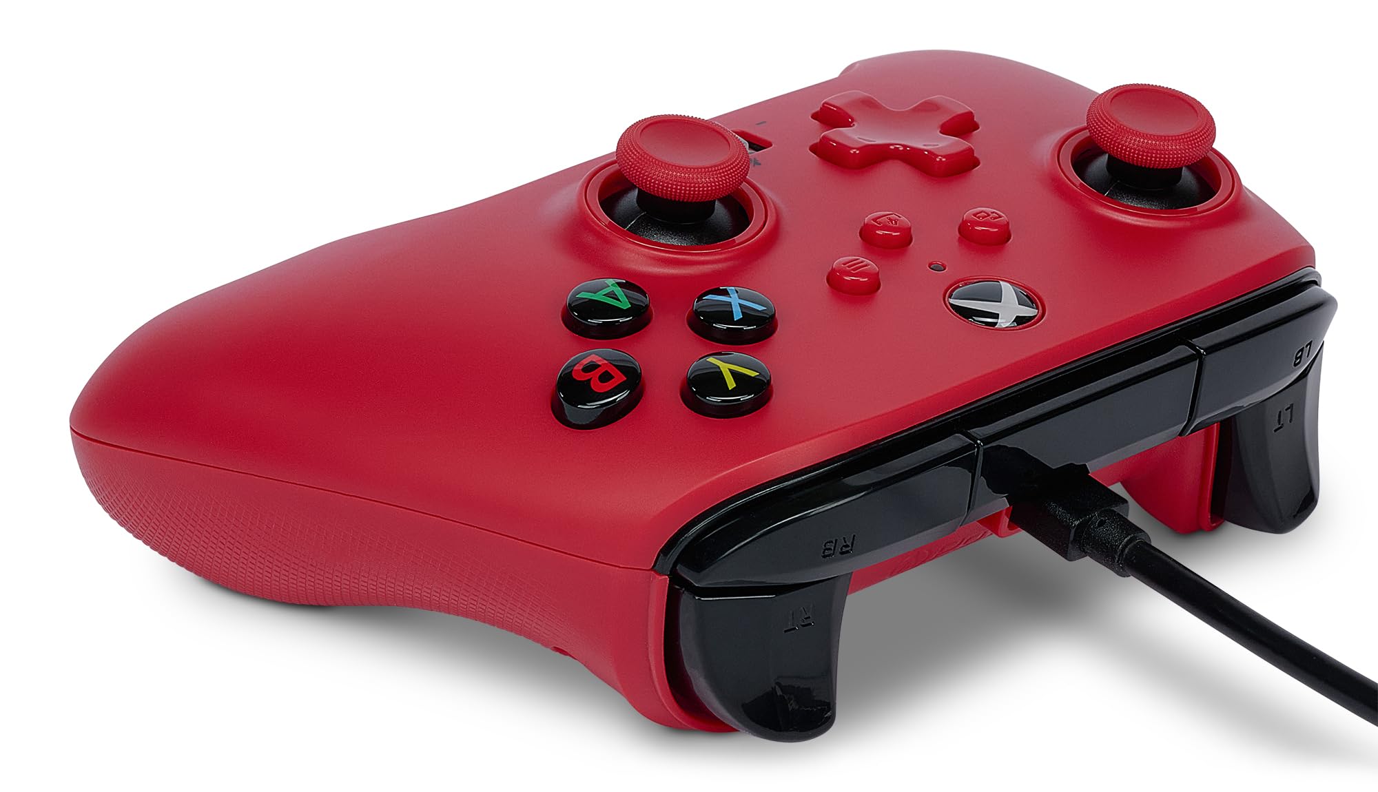 PowerA Xbox Series X|S için Geliştirilmiş Kablolu Kumanda – Artisan Kırmızı