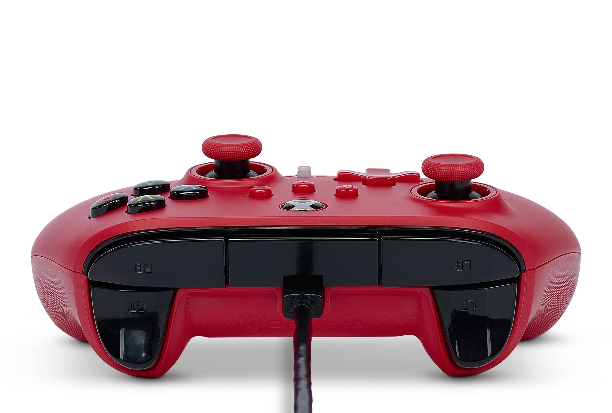 PowerA Xbox Series X|S için Geliştirilmiş Kablolu Kumanda – Artisan Kırmızı