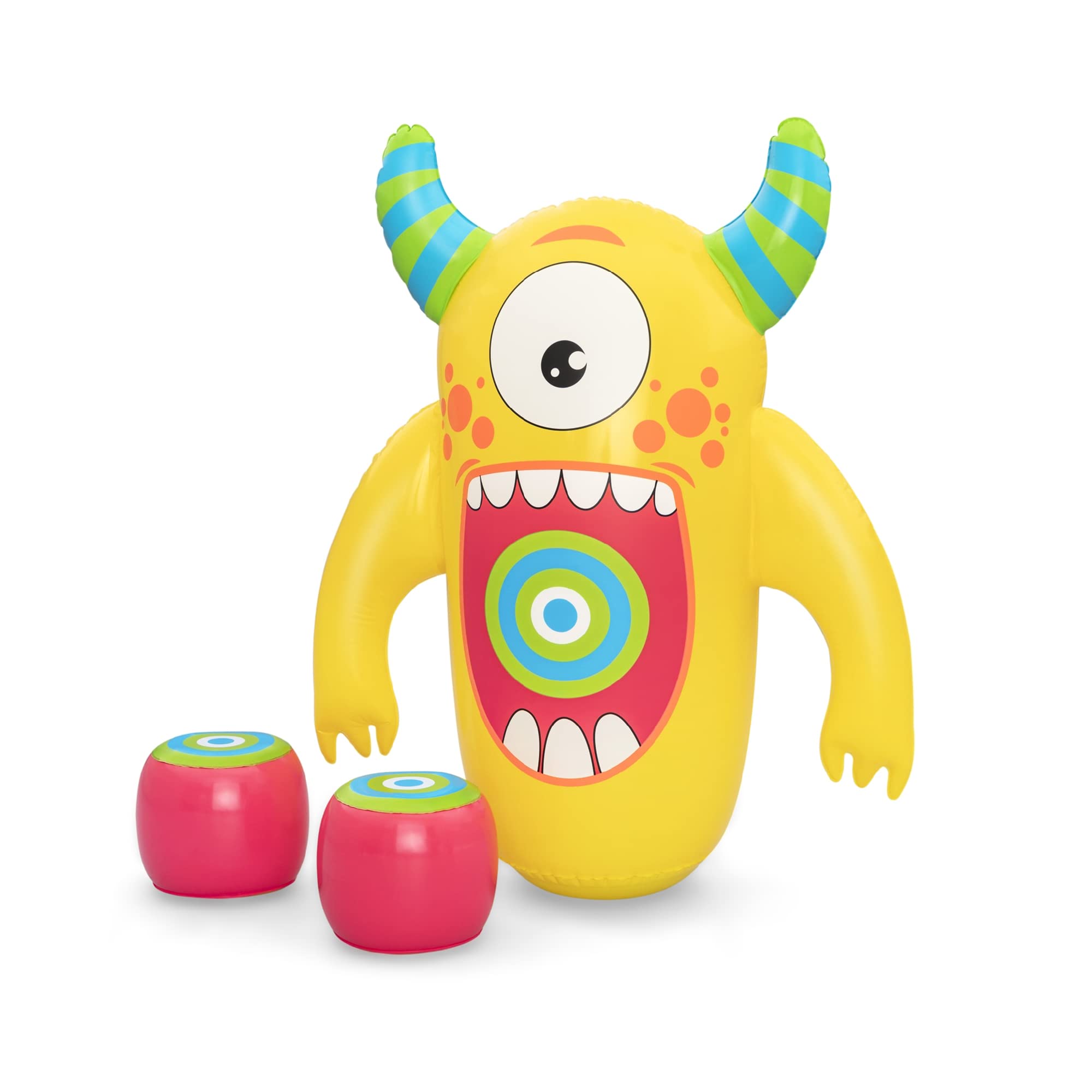 Bestway Kids Şişirilebilir Canavar Nakavt Bop Çantası Boks Eldivenleri ile