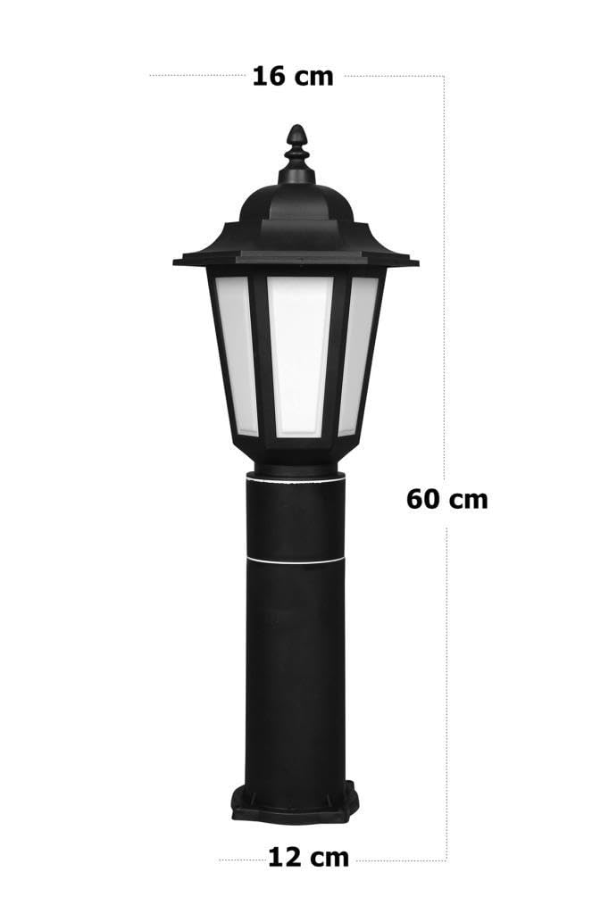Zita Klas 60cm Bahçe Aydınlatma Direk Lambası | Dış Mekan Set Üstü Aplik | E27 Duylu | IP54 | 220V |