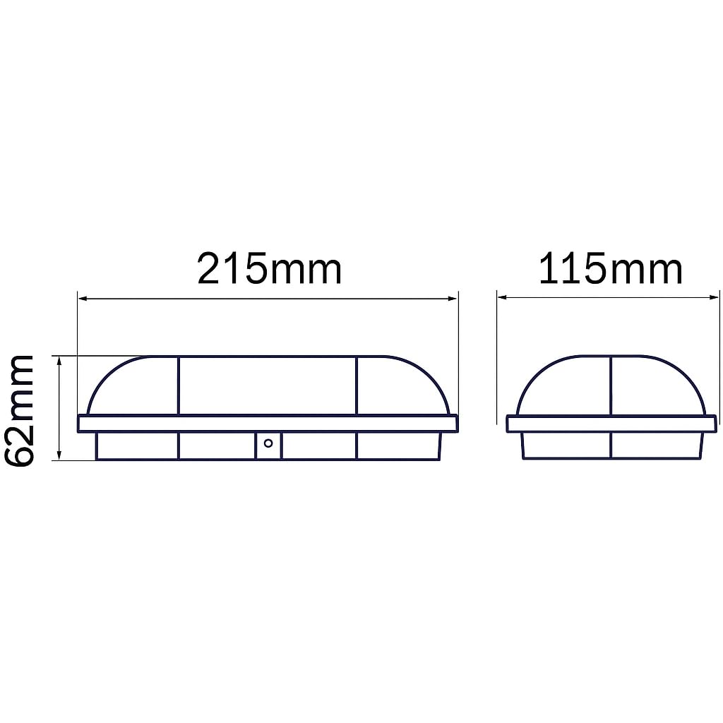 Aydos 15W IP65 Oval Beyaz LED Tavan ve Duvar Lambası | 6500K Beyaz Işık | Su ve Toz Geçirmez Banyo Bahçe Balkon Aydınlatma Armatürü | Yüzeye Monte, 1500 Lümen (220V)