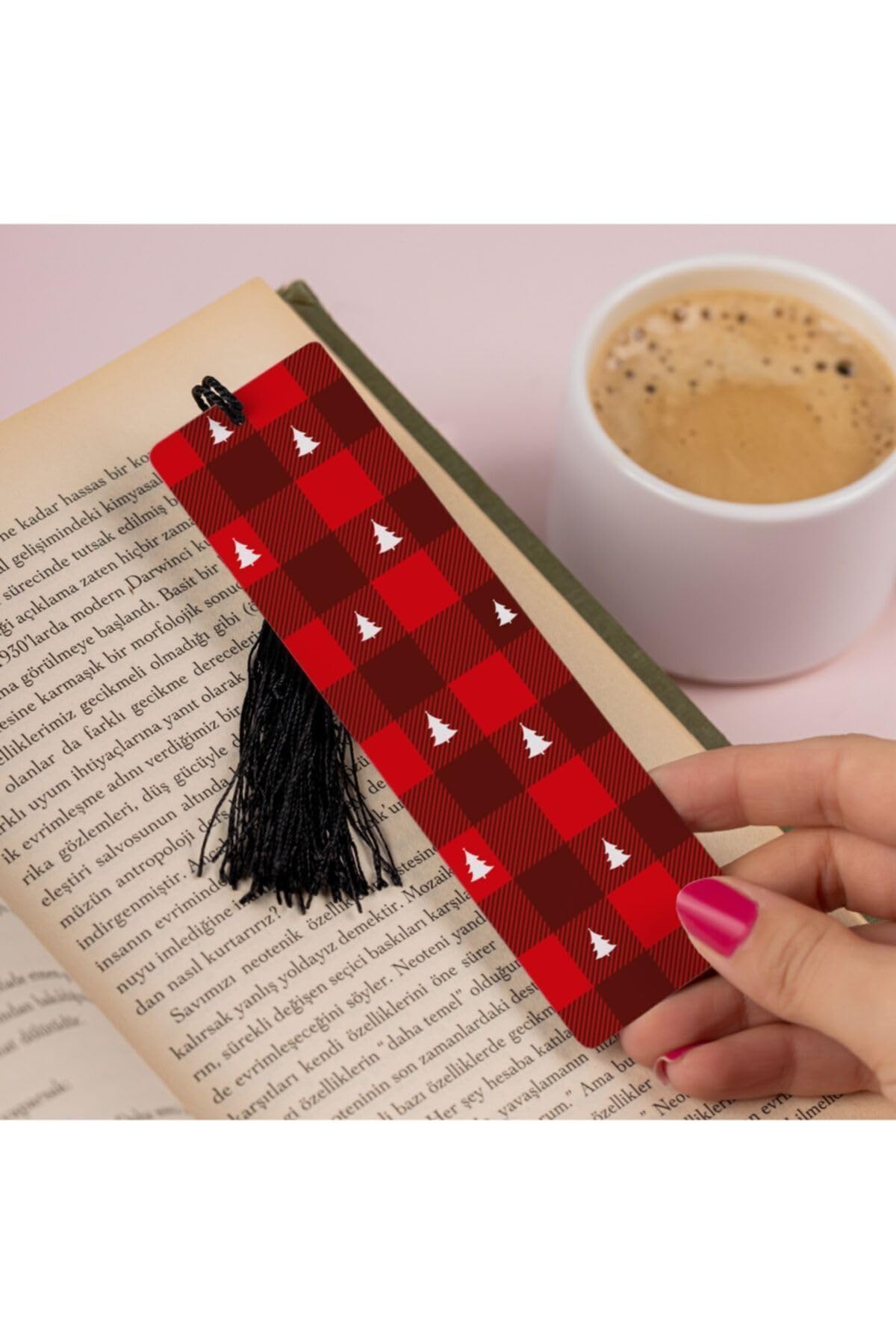 Hediyesepeti Yeni Yıl Konsept Tasarımlı Kitap Ayracı 13.5 cm x 4 cm Metal Malzeme