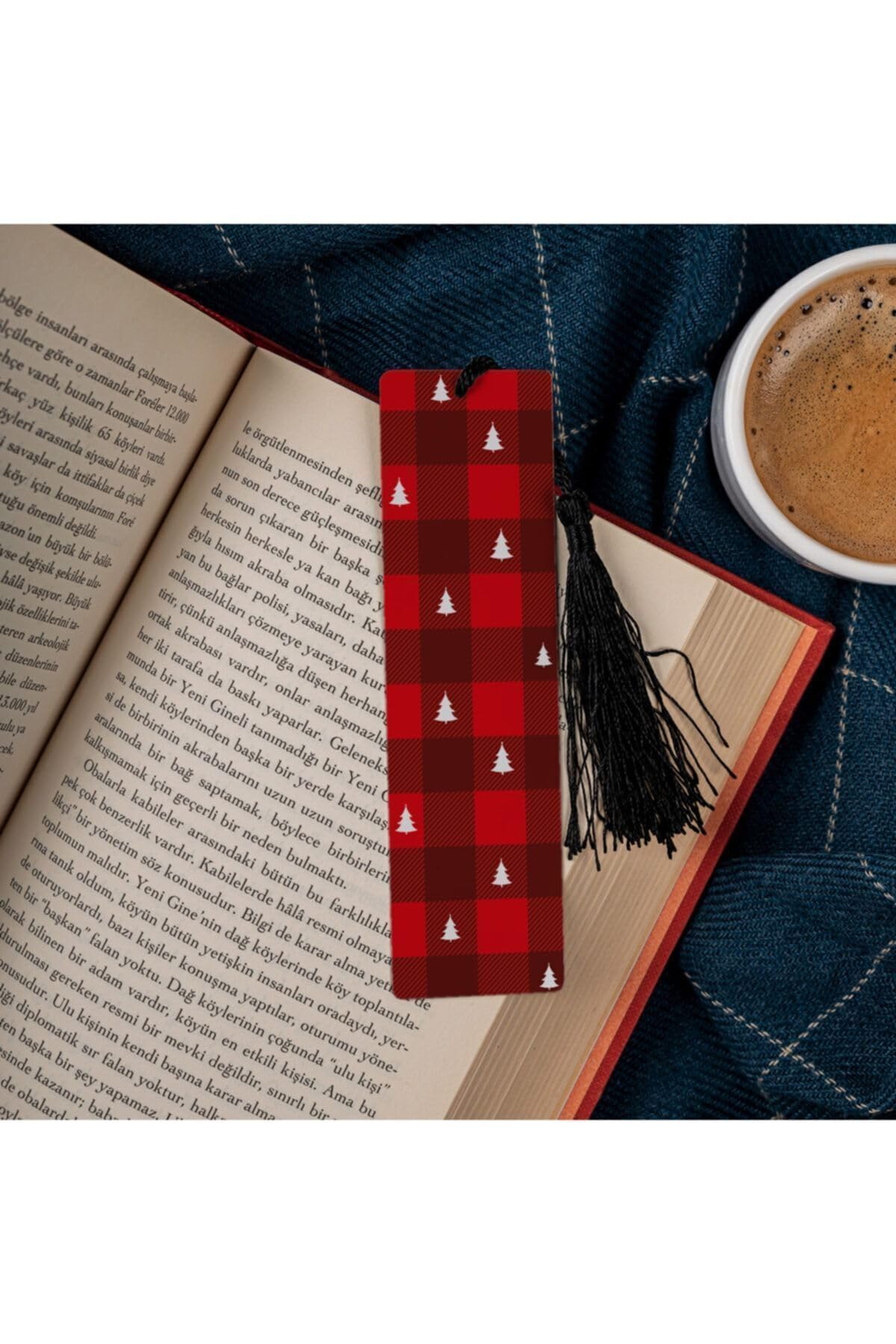 Hediyesepeti Yeni Yıl Konsept Tasarımlı Kitap Ayracı 13.5 cm x 4 cm Metal Malzeme