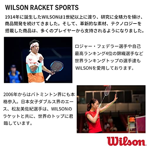 Wilson Impact Bmtn Rkt 2, üniseks raket, yetişkinler için, mavi/yeşil / (çok renkli), 4