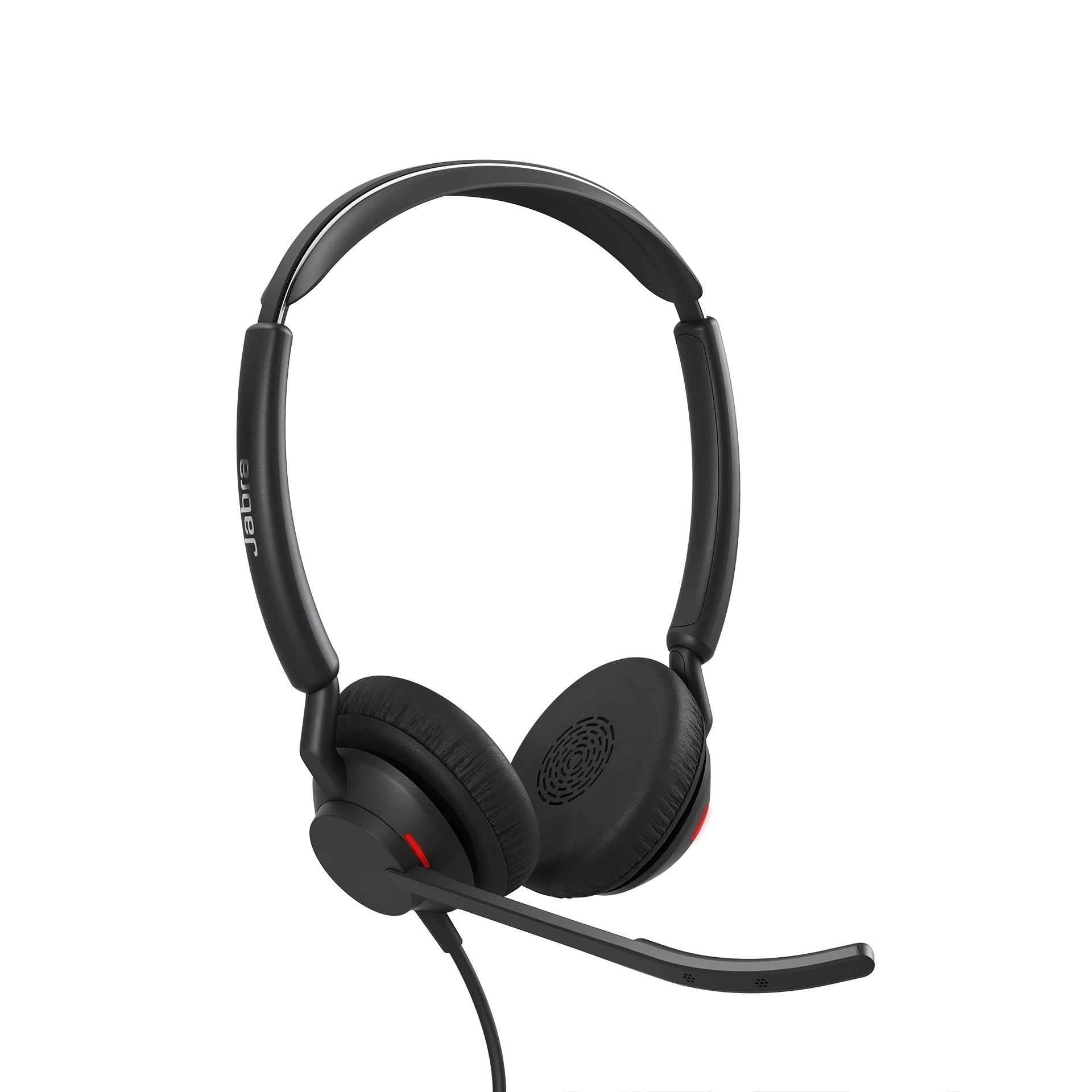 Jabra Engage 50 II kablolu stereo kulaklık, gürültü azaltıcı 3 mikrofon teknolojisi ve USB-A kablosu