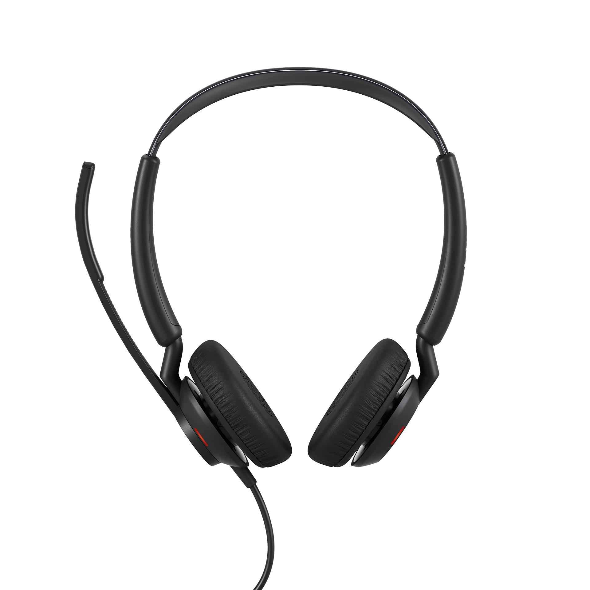 Jabra Engage 50 II kablolu stereo kulaklık, gürültü azaltıcı 3 mikrofon teknolojisi ve USB-A kablosu