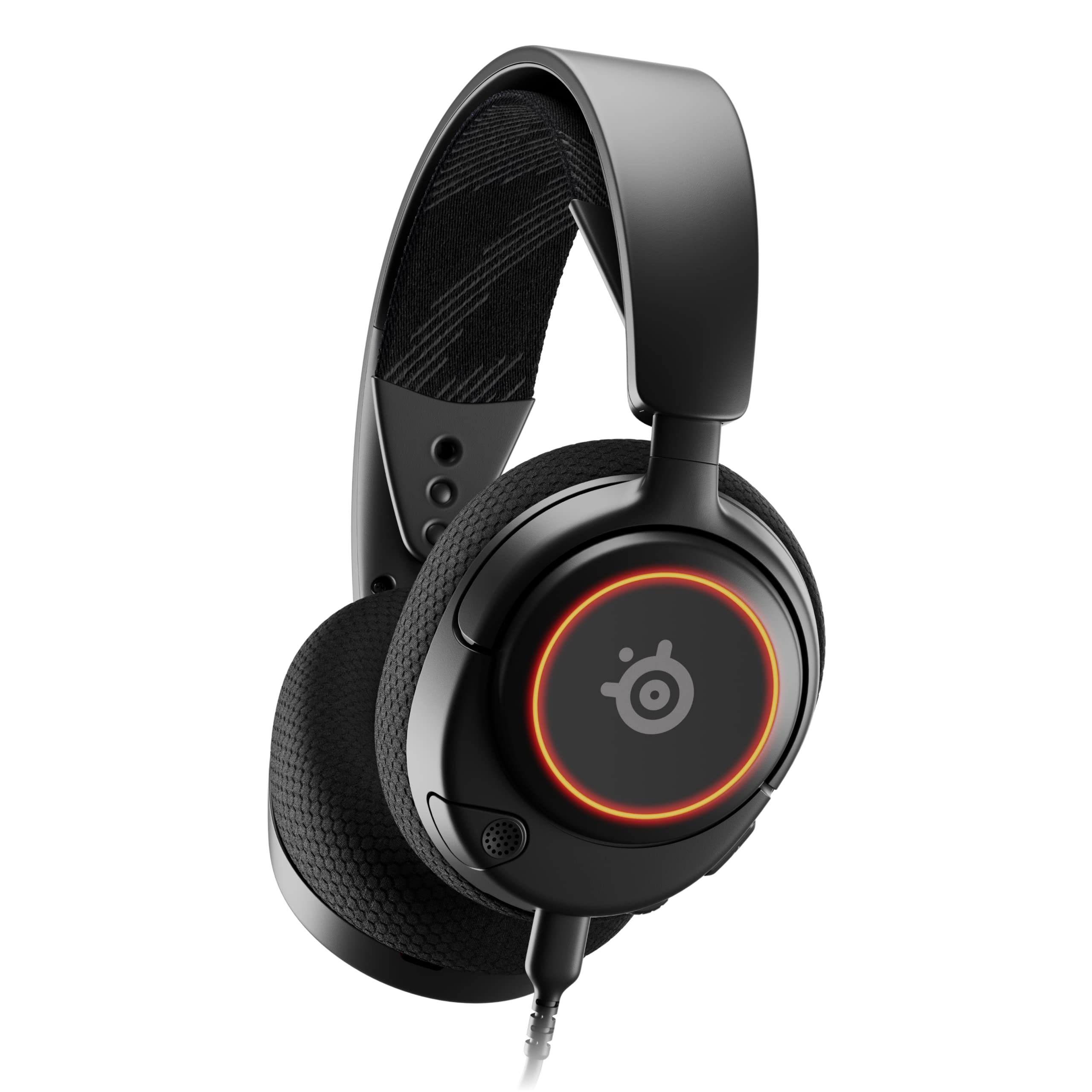 SteelSeries Arctis Nova 3 Multi-Platform Gaming Kulaklık, Hi-Fi Sürücüler, 360 derece Uzamsal Ses, RGB Işıklar, Gen2 Clearcast Mikrofon Standart