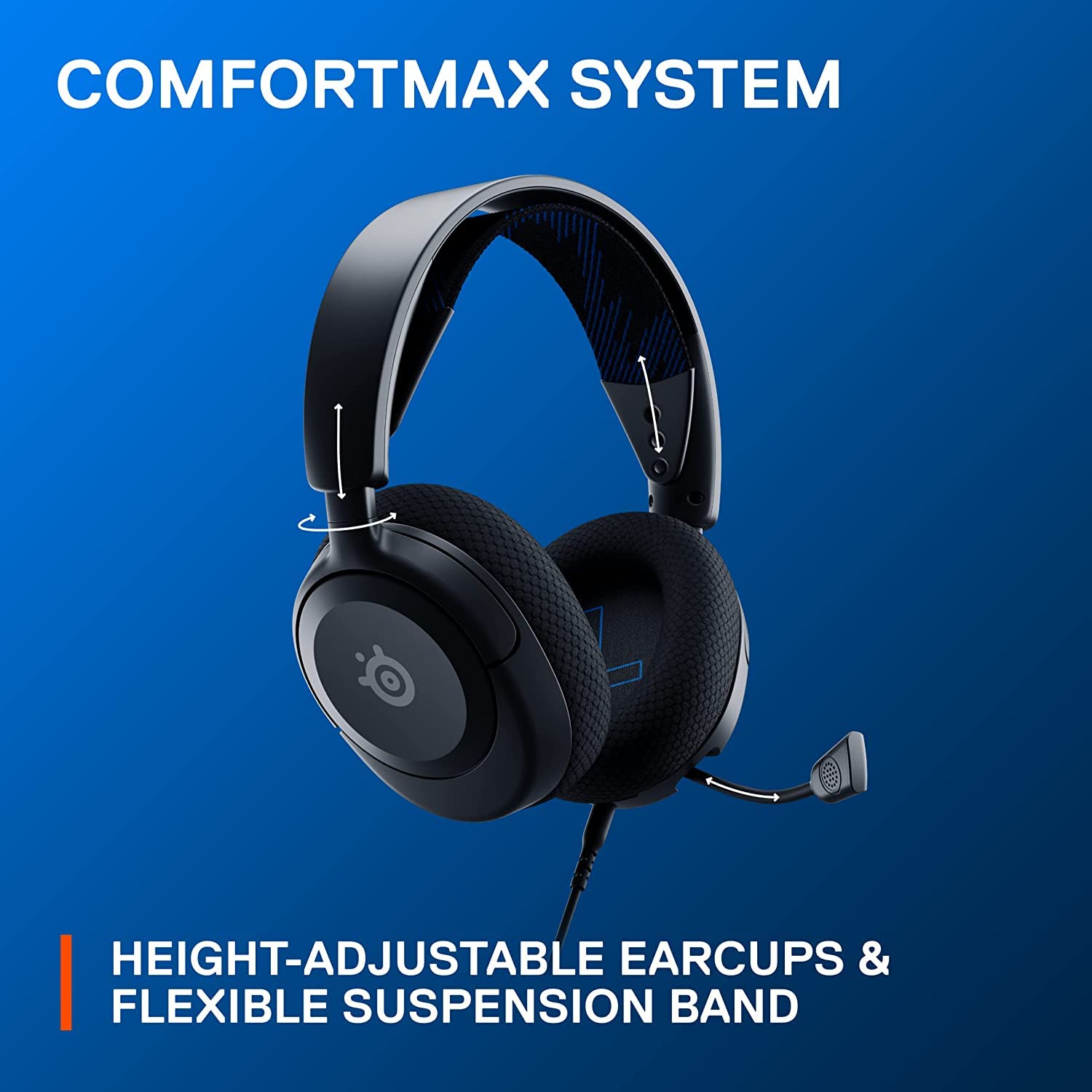 SteelSeries Arctis Nova 1P - Multi-Platform Gaming Kulaklık - Hi-Fi Sürücü - 360° Surround Ses - Memory Foam Kulak Yastıkları - Gürültü Önleyici Mikrofon - PS5, PS4, PC, Xbox, Switch - Siyah