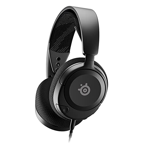 SteelSeries Arctis Nova 1 – Multi-Platform Gaming Kulaklık – Hi-Fi Sürücü – 360° Surround Ses – AirWeave Memory Foam Kulak Yastıkları – Gürültü Önleyici Mikrofon, PC, PS5, Switch, Xbox – Siyah