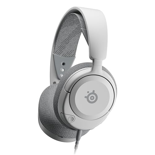 SteelSeries Arctis Nova 1 – Multi-Platform Gaming Kulaklık – Hi-Fi Sürücü – 360° Surround Ses – AirWeave Memory Foam Kulak Yastıkları – Gürültü Önleyici Mikrofon, PC, PS5, PS4, Switch, Xbox – Beyaz