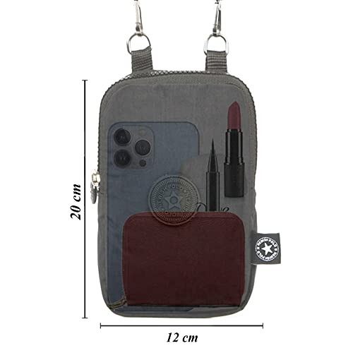 Av A Dos Telefon Çantası, Çapraz Askılı Mini Çanta, Kadın Siyah Su Geçirmez Krinkıl Mini Telefon Cüzdan Çapraz Askılı Çapraz Omuz Çanta Bel