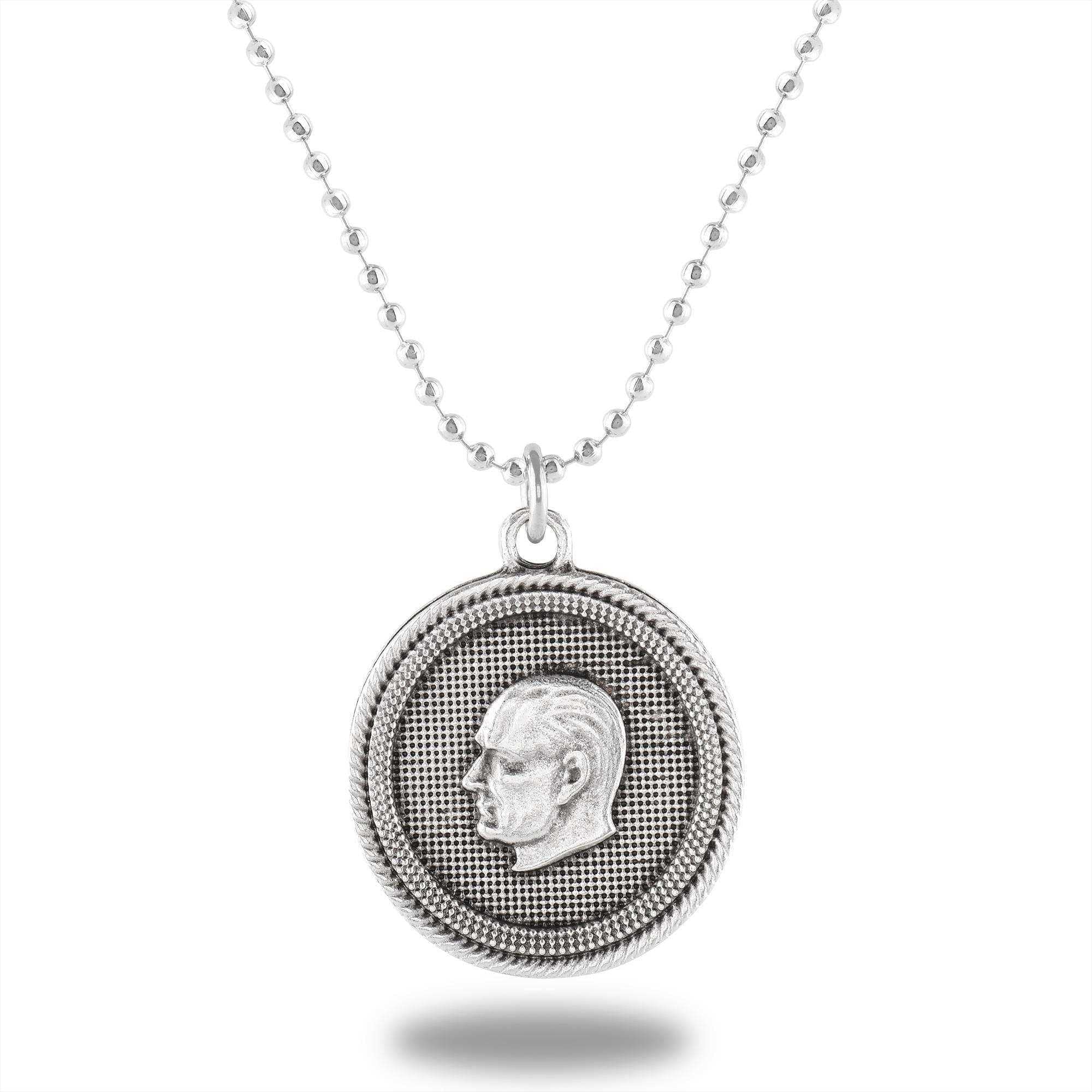 Apptaki Mustafa Kemal Atatürk Madalyon Kolye - CAZ0137