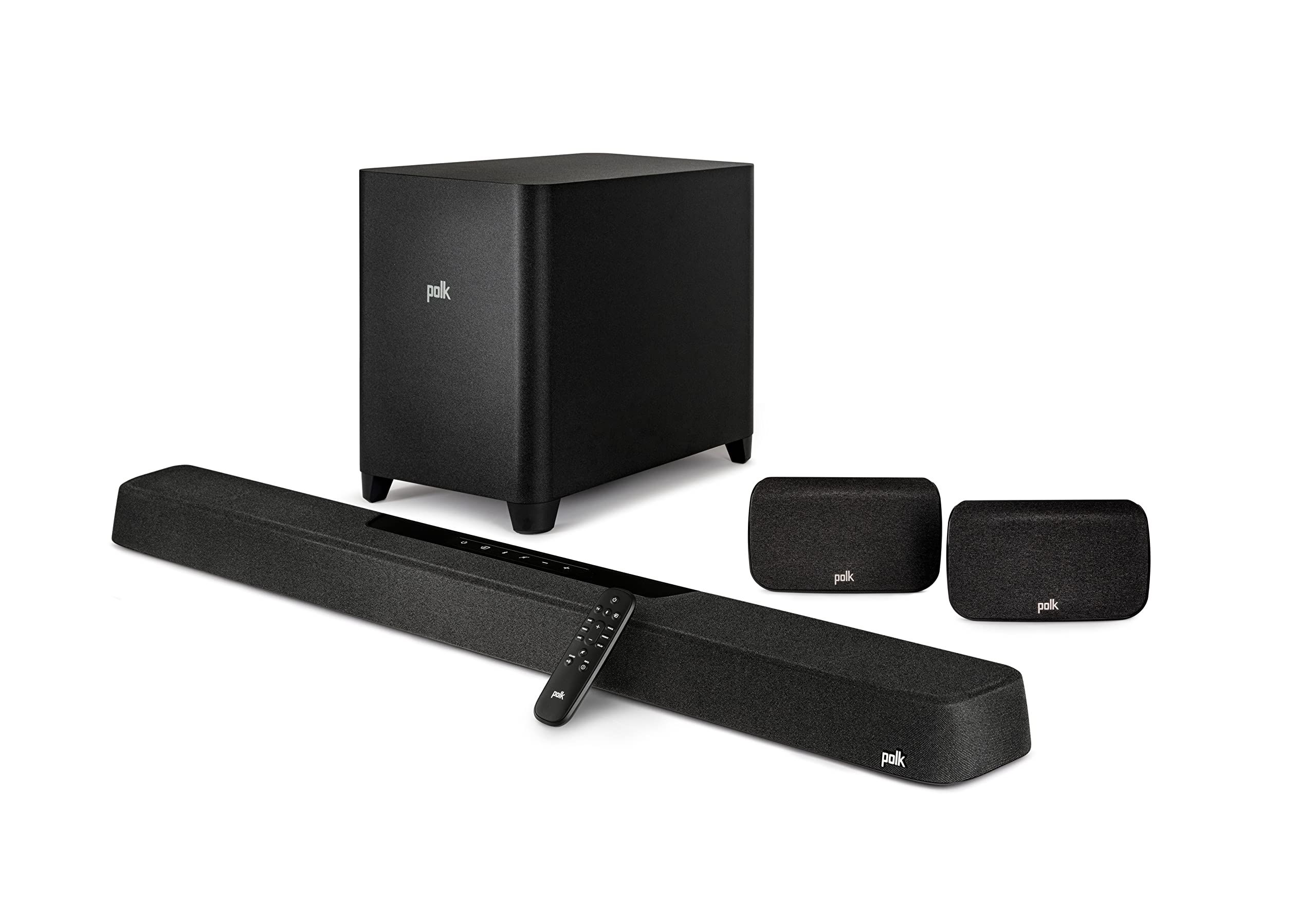 Polk Audio MagniFi Max Ax Sr 7.1.2 Ev Sineması Soundbar, Kablosuz Subwoofer, Dolby Atmos, Dts:X, Hdmi Earc, Bluetooth, Airplay 2, Google Chromecast, Siyah