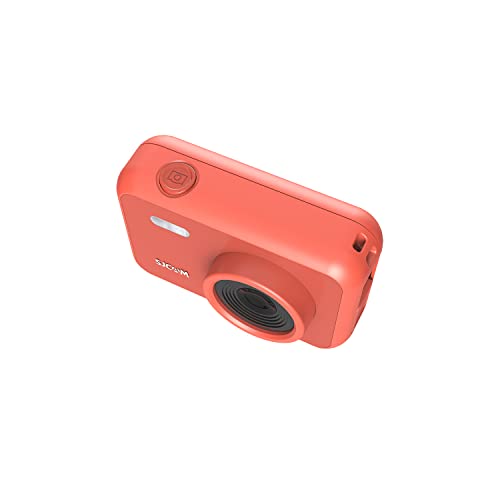 SJCAM FunCam Çocuklar için Fotoğraf Makinesi ve Kamera 1080p 12MP 2'' HD Ekran Çerçeveler ve Komik Filtreler Snake ve Tetris Oyunları Otomatik Kapanma Zamanlayıcı Hızlandırılmış Çekim Kırmızı