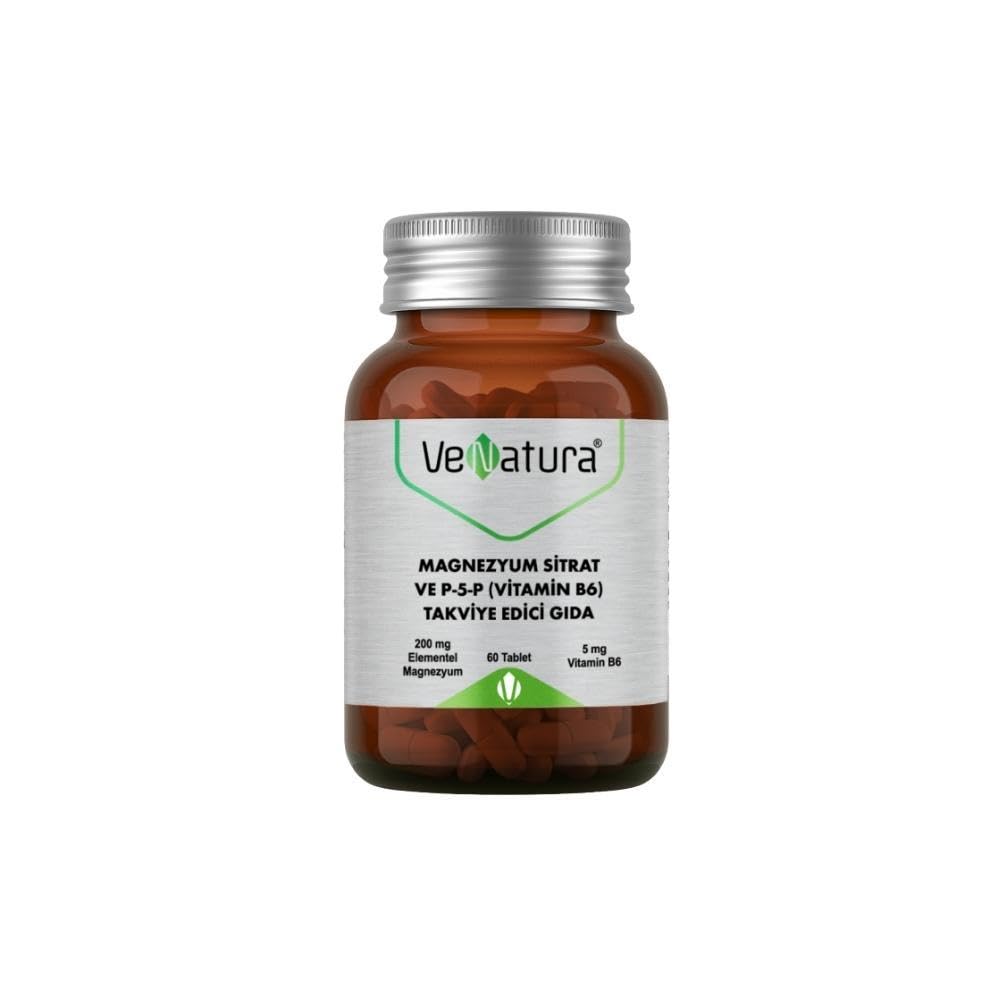 VeNatura Magnezyum Sitrat ve P-5-P (Vitamin B6) 60 Tablet